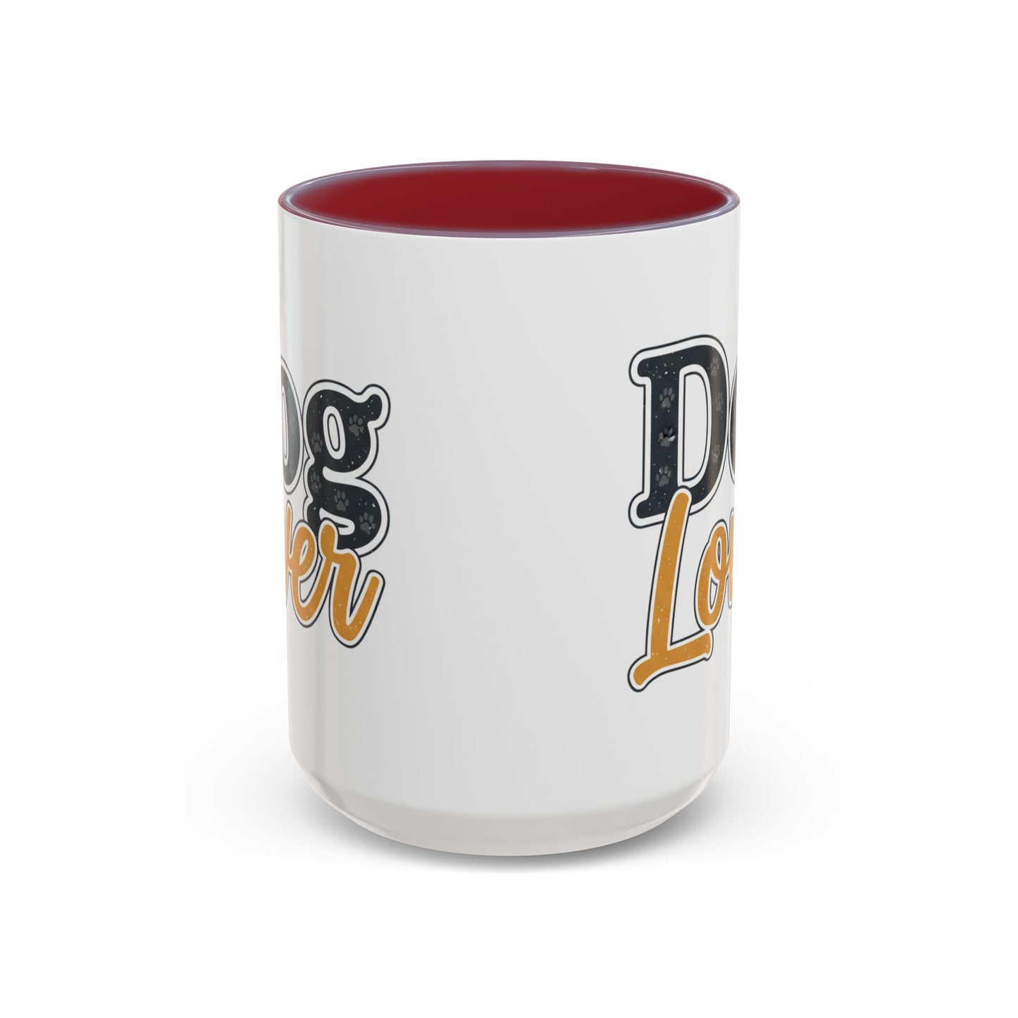Dog Lover Accent Coffee Mug — 'Dog Lover' 11/15oz Ceramic Mug