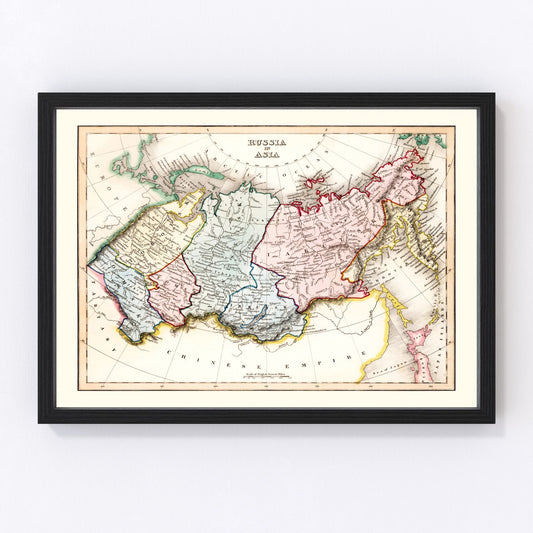 Vintage Map of Russia in Asia 1832