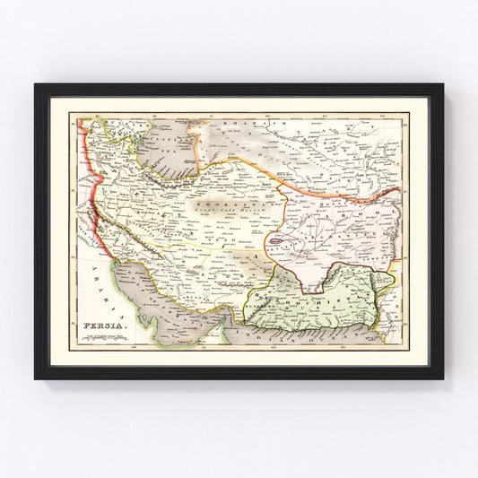 Vintage Map of Persia 1832