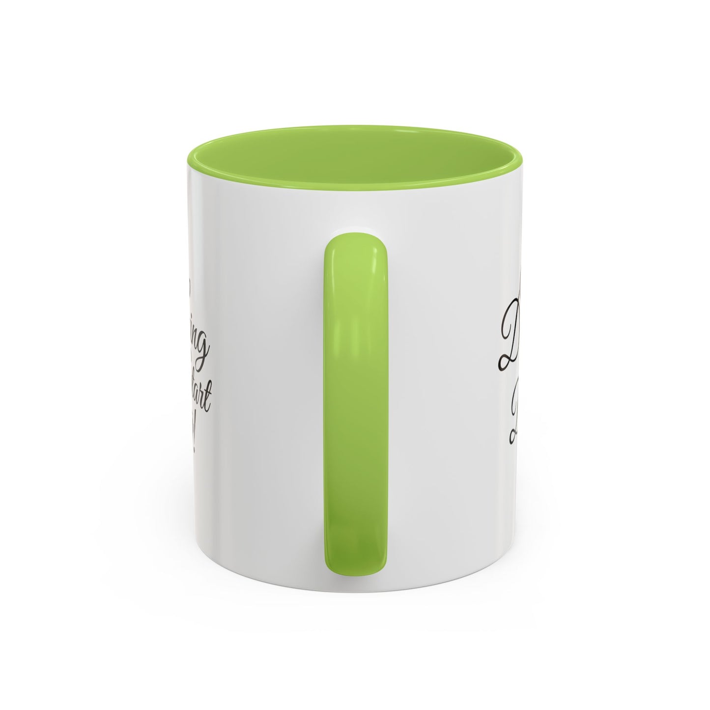 Stop Dreaming Start Doing! Accent Coffee Mug — Motivational 11/15oz