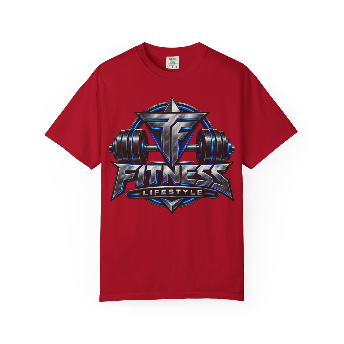 Fitness Lifestyle T-Shirt — Barbell Logo Gym Tee