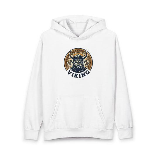 Viking Helmet Hoodie — Retro Norse Warrior Pullover