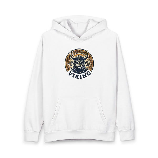 Viking Helmet Hoodie — Retro Norse Warrior Pullover