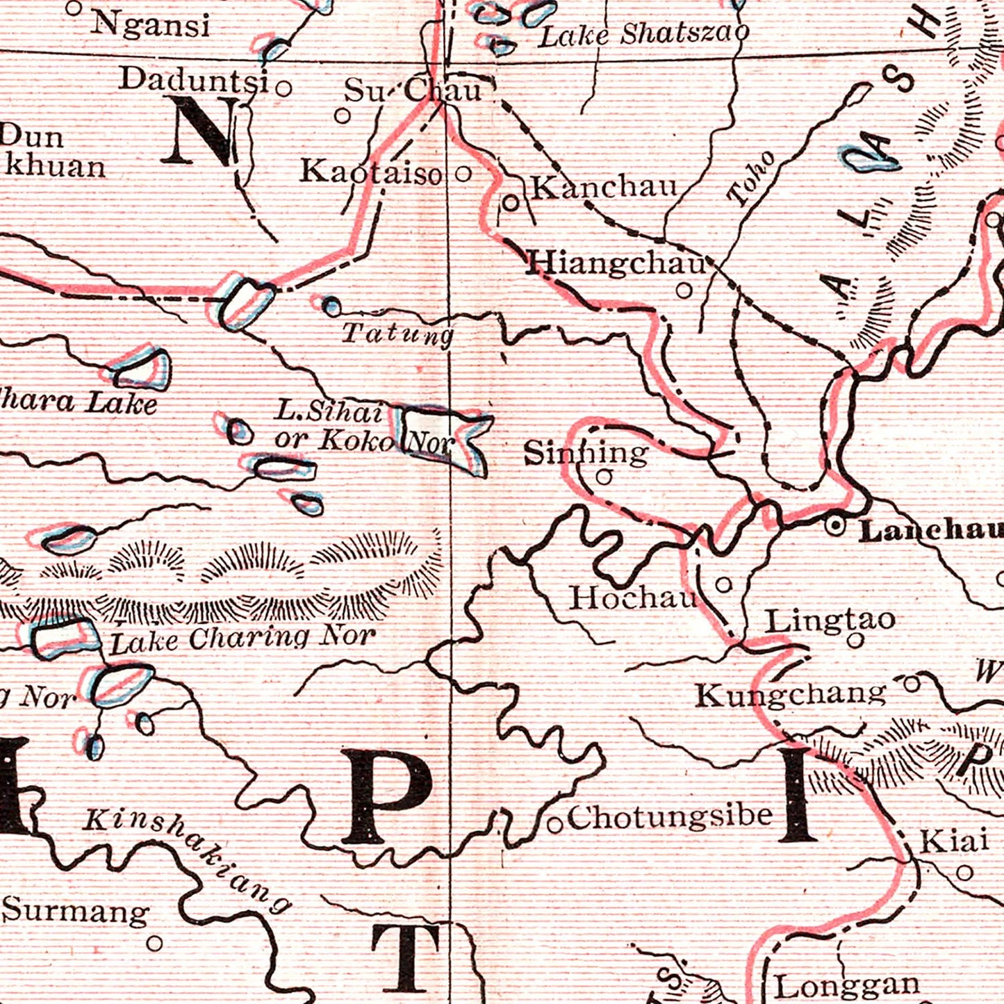 Vintage Map of China 1901
