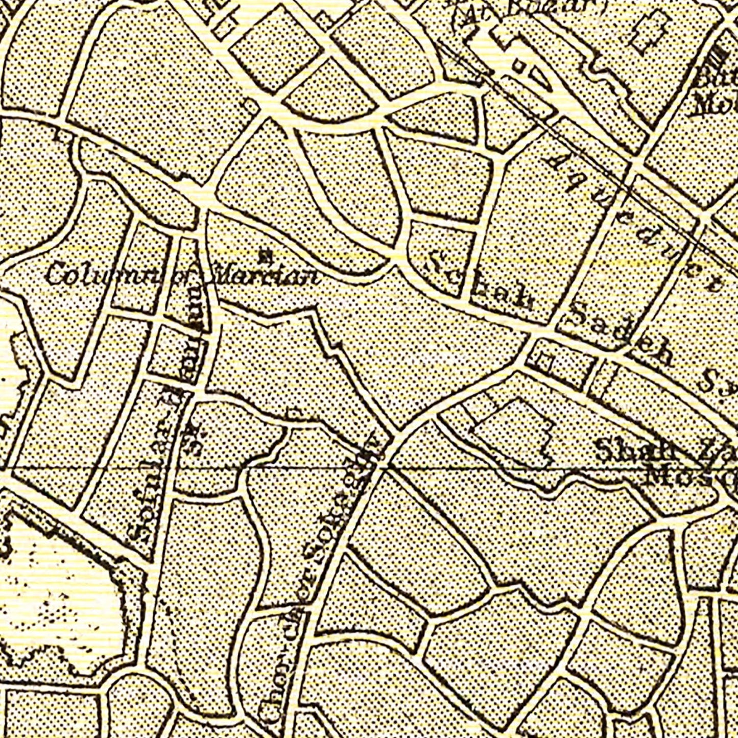 Vintage Map of Istanbul, Turkey 1901