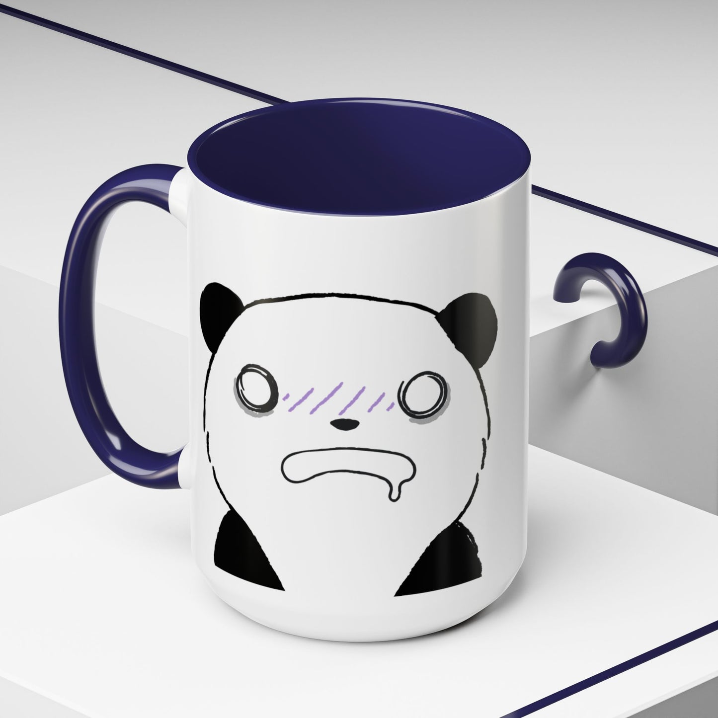 Just Give Me My Coffee!!! Accent Mug — Panda Coffee Lover Gift (11/15oz)