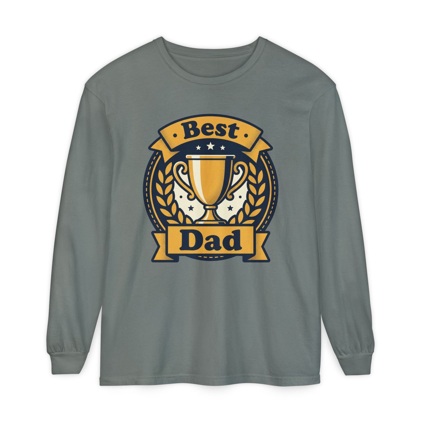Best Dad Trophy Long Sleeve T-Shirt — Father’s Day Gift