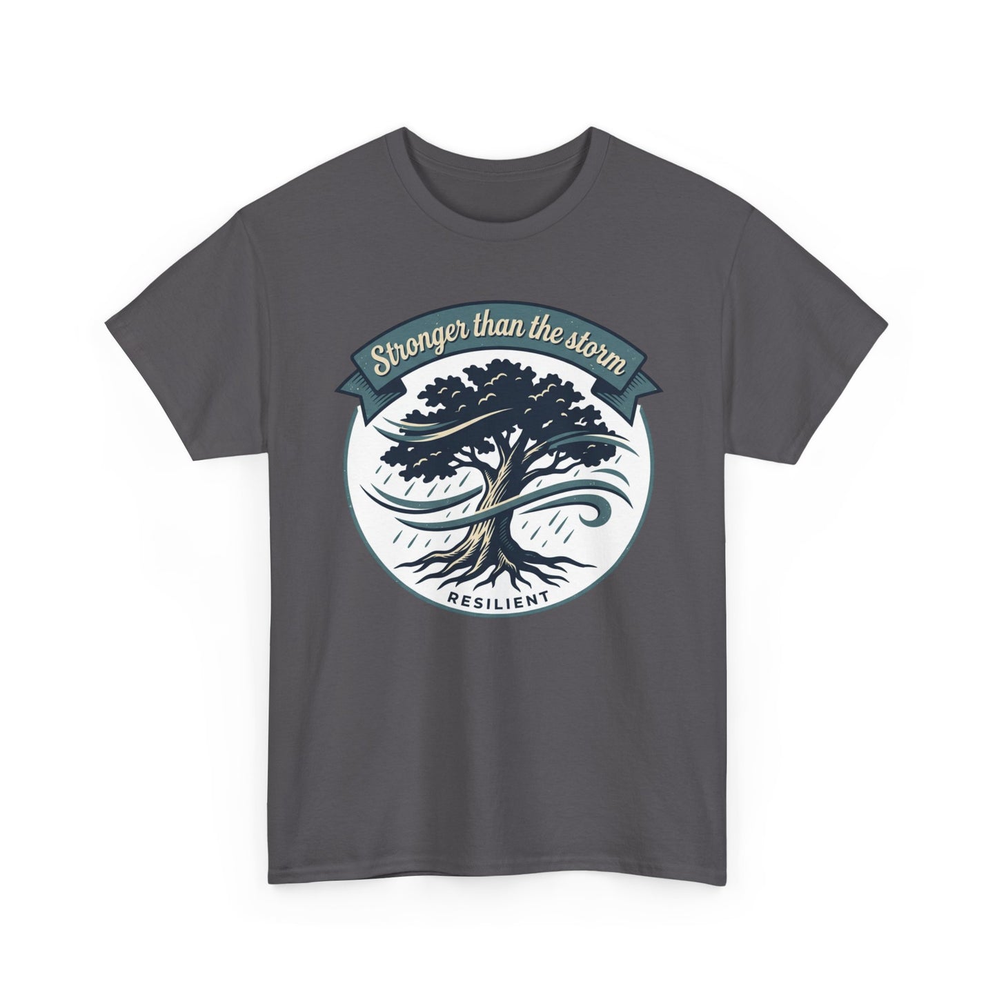 Resilient Tree T‑Shirt — "Stronger Than the Storm" Inspirational Tee