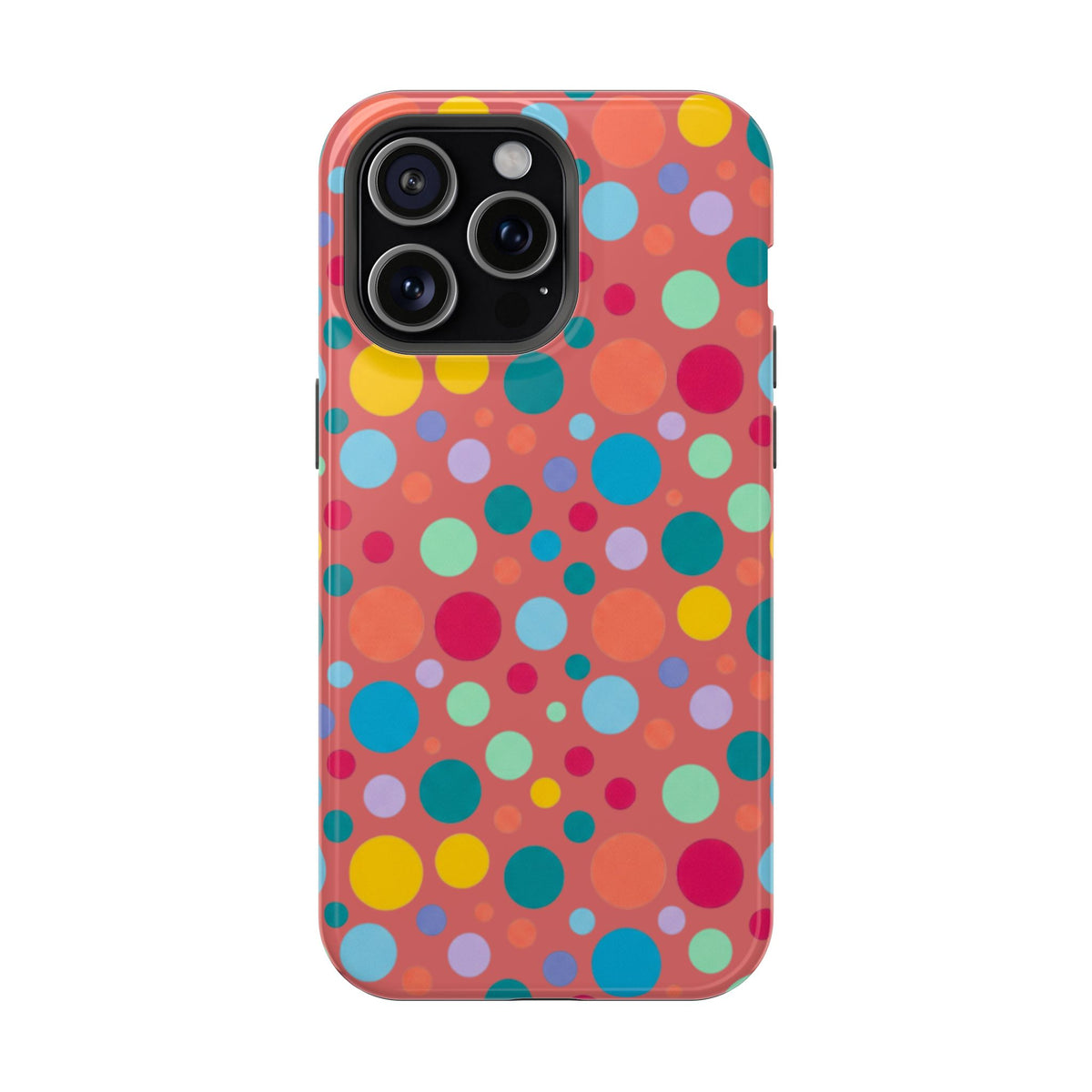 Colorful Polka Dot Magnetic Phone Case — Impact-Resistant, Vibrant Retro Dots