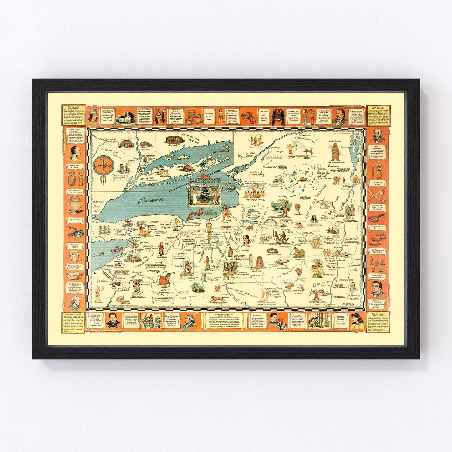Vintage Map of New York 1935