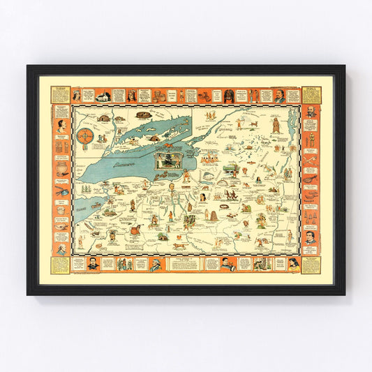 Vintage Map of New York 1935