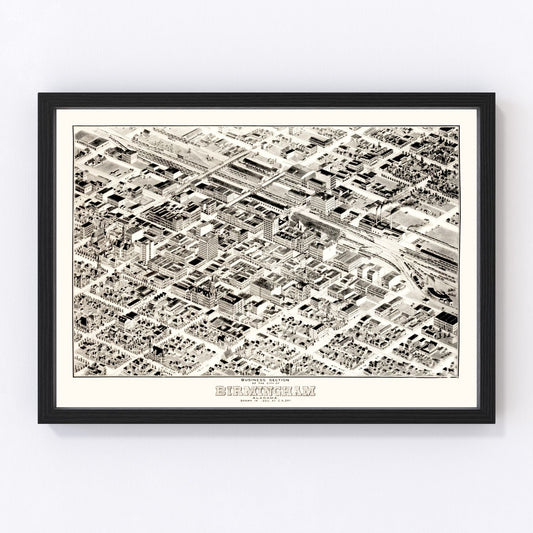 Vintage Map of Birmingham, Alabama 1903