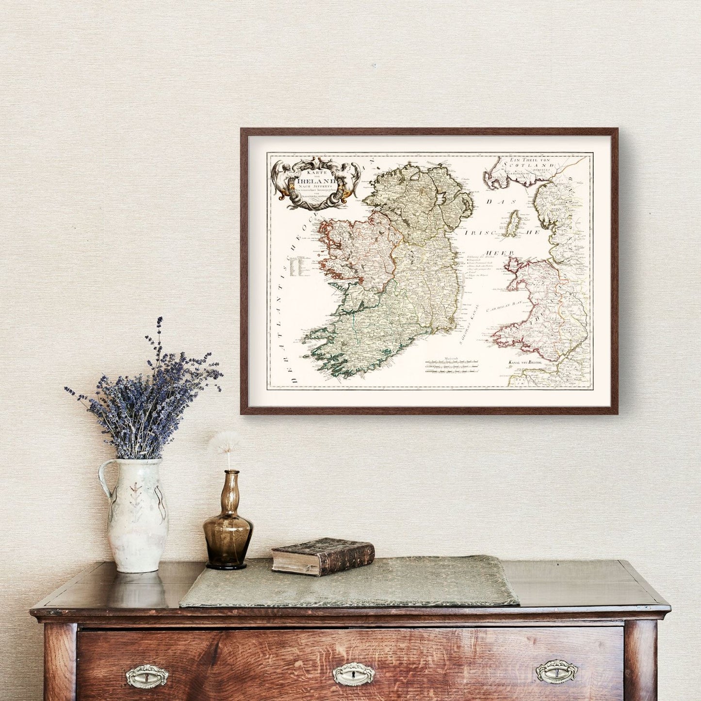Vintage Map of Ireland 1795