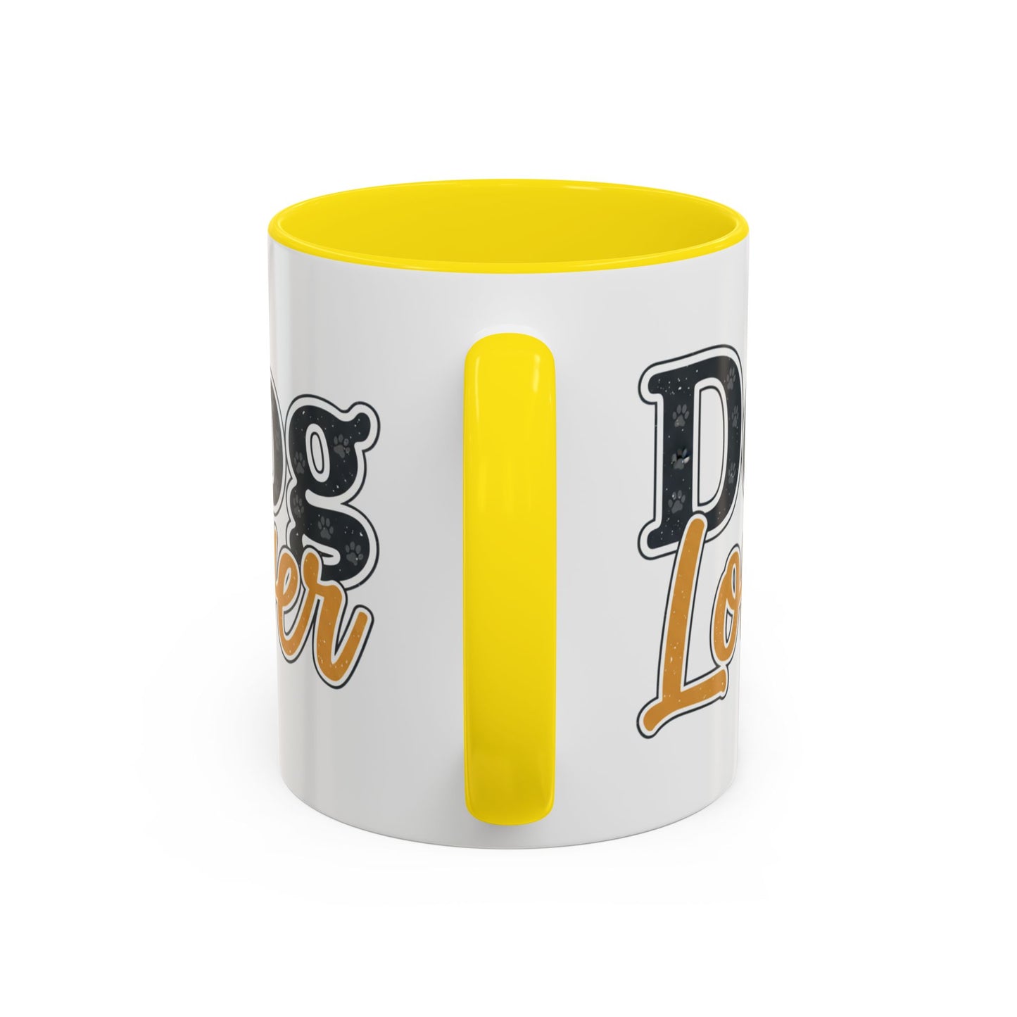 Dog Lover Accent Coffee Mug — 'Dog Lover' 11/15oz Ceramic Mug