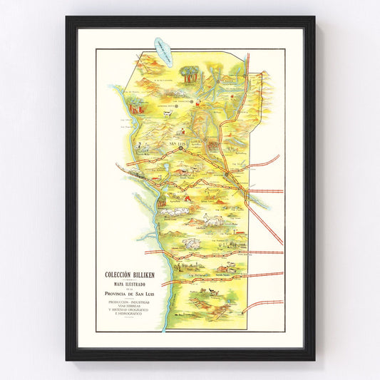 Vintage Map of San Luis, 1933
