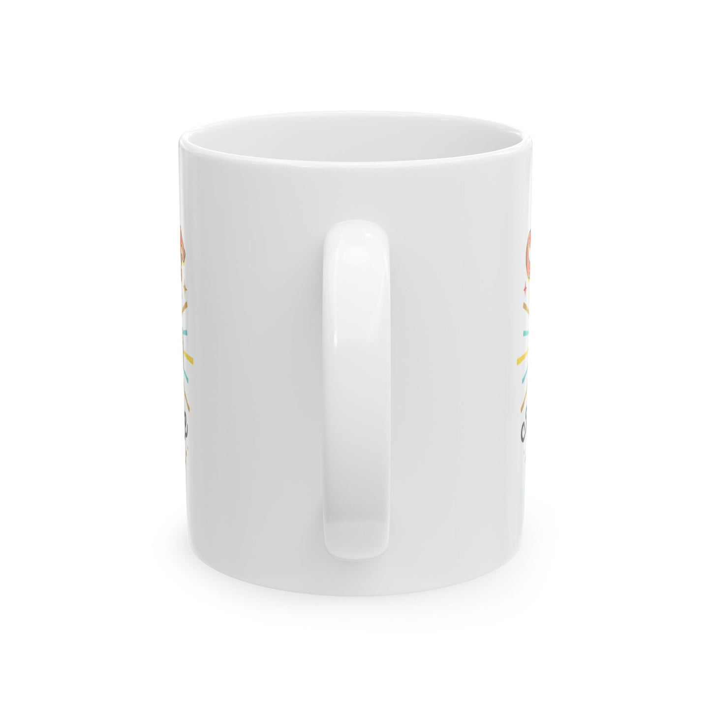 Coffee Mug — 'Coffee My Favorite Drink' Colorful Retro Ceramic Mug (11oz, 15oz)