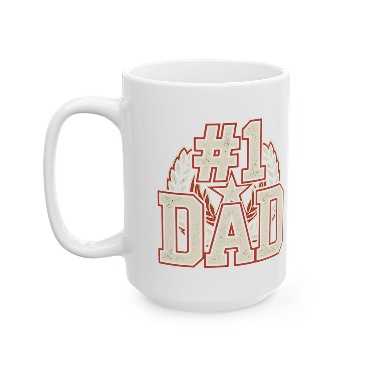 #1 Dad Mug | Vintage Athletic DAD Ceramic Mug
