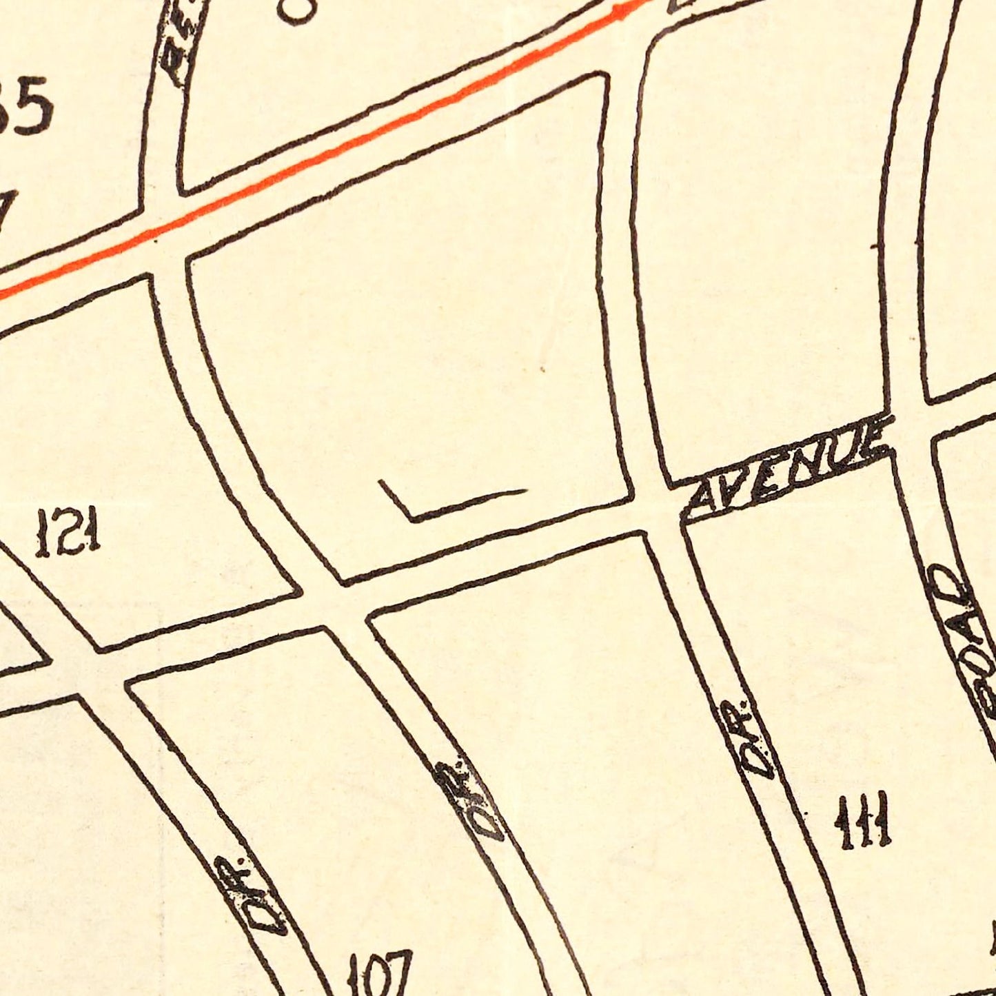Vintage Beverly Hills, CA Street Map 1926