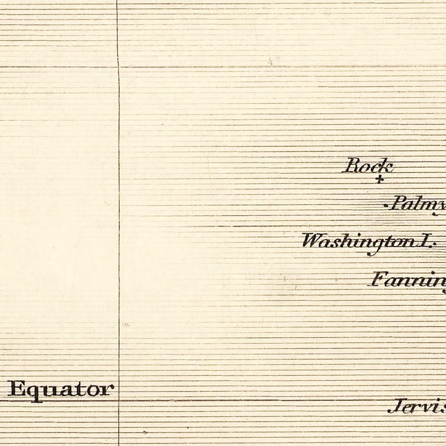 Vintage Map of Polynesia & Pacific Islands 1851