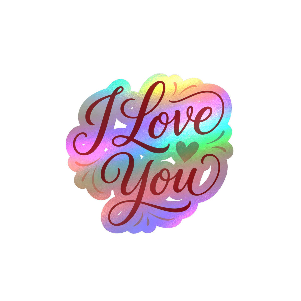 I Love You Vinyl Decal