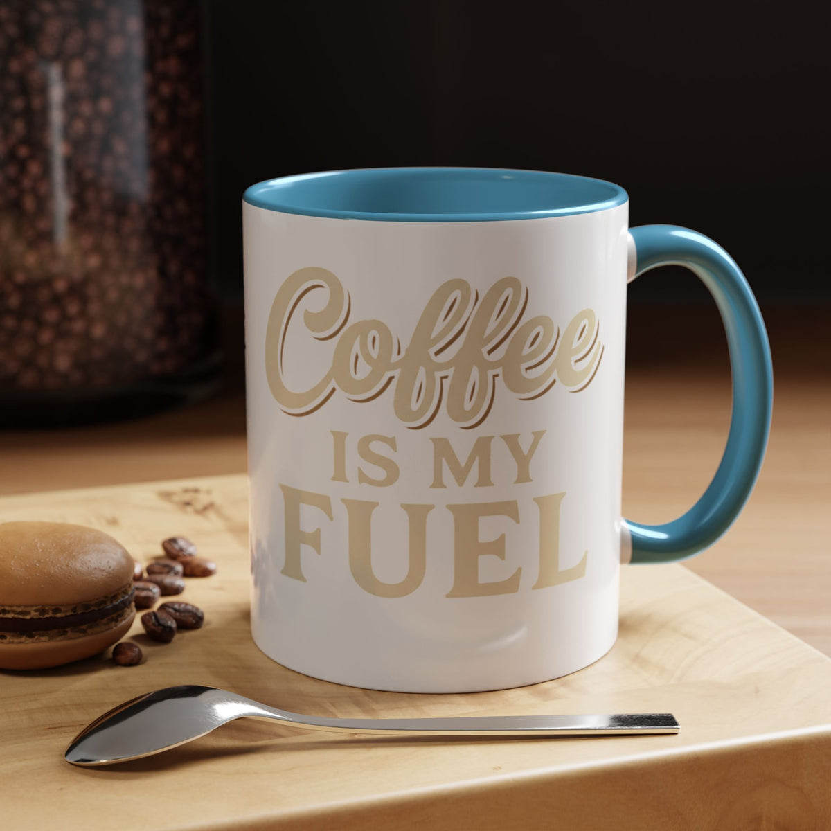 Coffee Is My Fuel Accent Coffee Mug — 11/15oz Ceramic Gift for Coffee Lovers