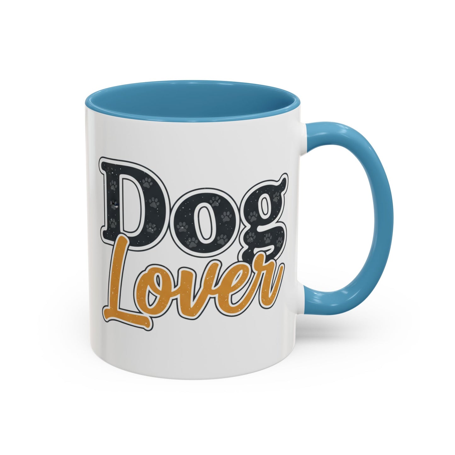 Dog Lover Accent Coffee Mug — 'Dog Lover' 11/15oz Ceramic Mug