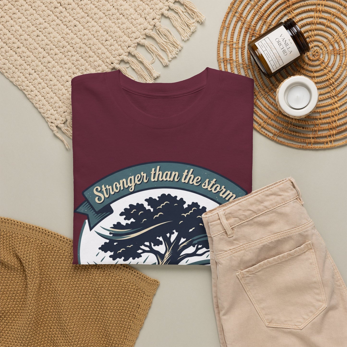 Resilient Tree T‑Shirt — "Stronger Than the Storm" Inspirational Tee