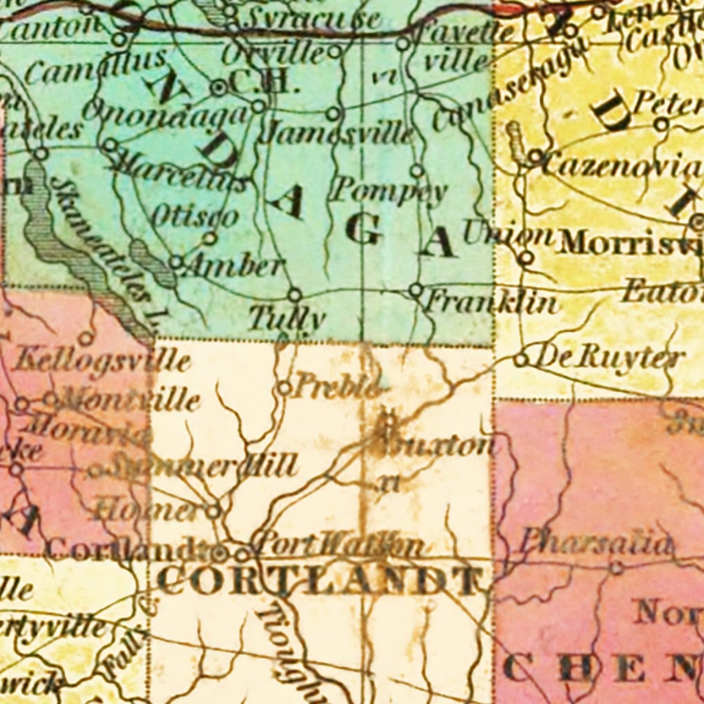 Vintage Map of New York 1831
