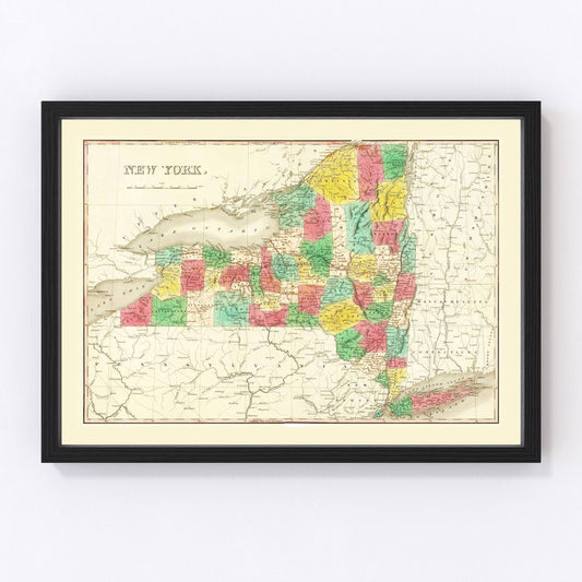 Vintage Map of New York 1831