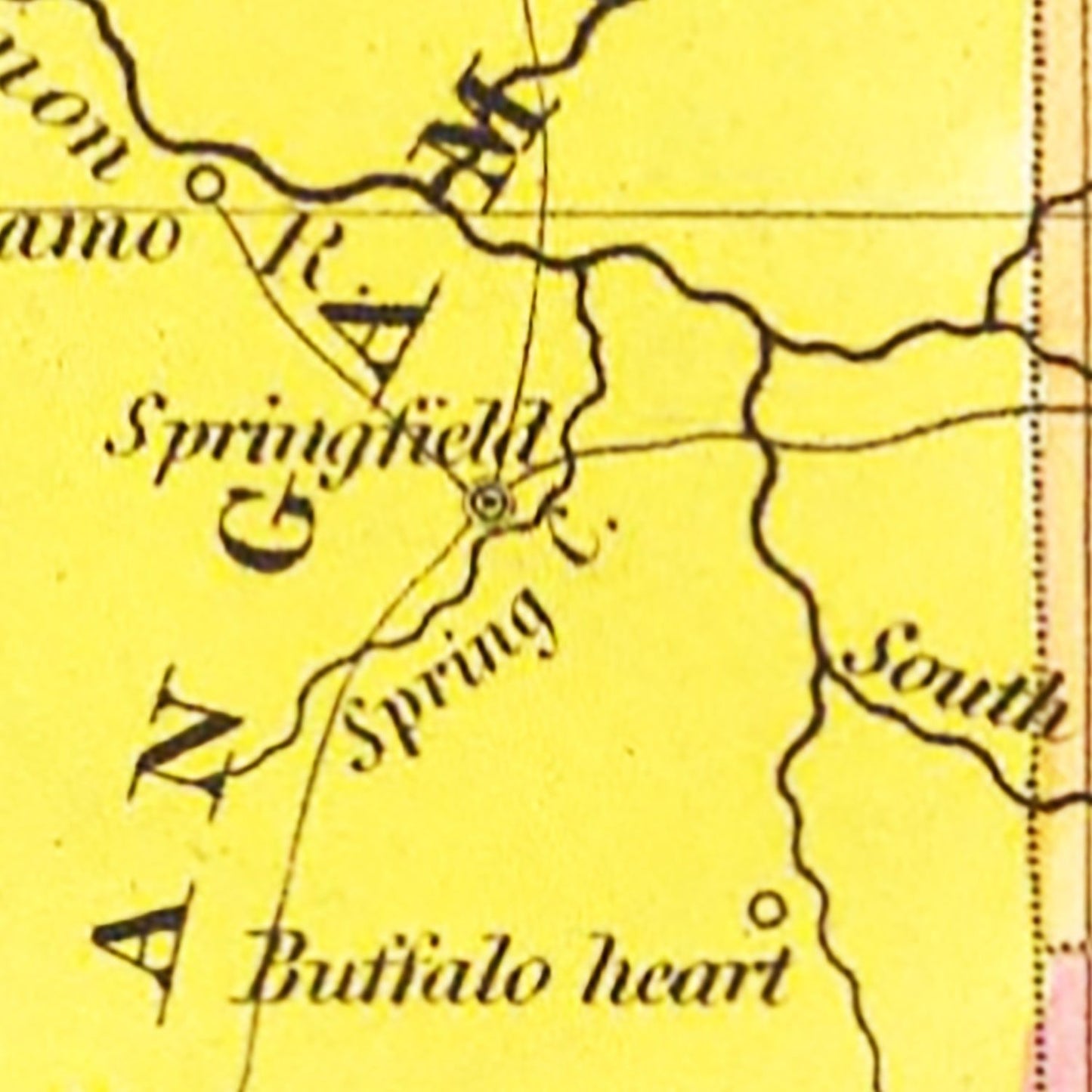 Vintage Map of Illinois 1831