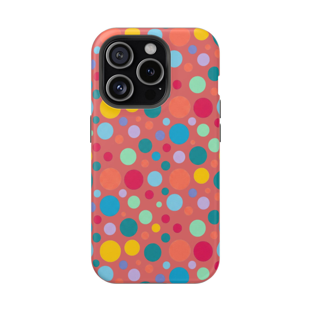 Colorful Polka Dot Magnetic Phone Case — Impact-Resistant, Vibrant Retro Dots