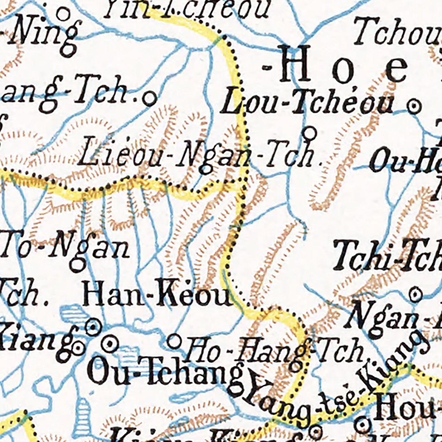 Vintage Map of China 1900