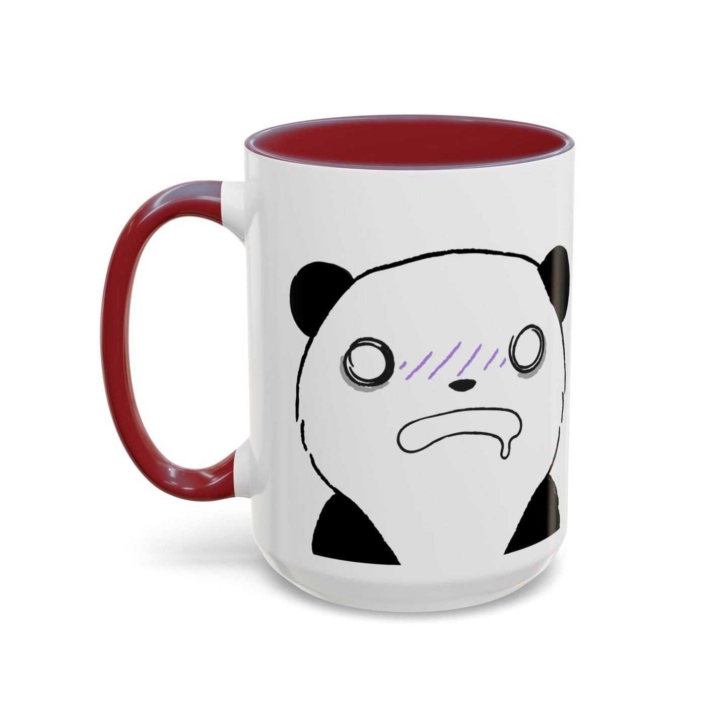 Just Give Me My Coffee!!! Accent Mug — Panda Coffee Lover Gift (11/15oz)