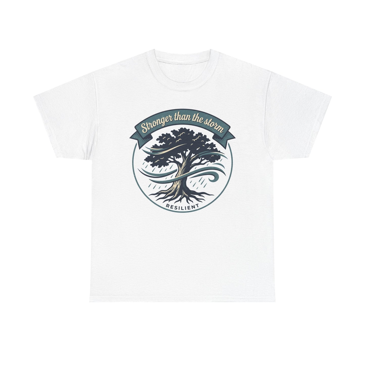 Resilient Tree T‑Shirt — "Stronger Than the Storm" Inspirational Tee