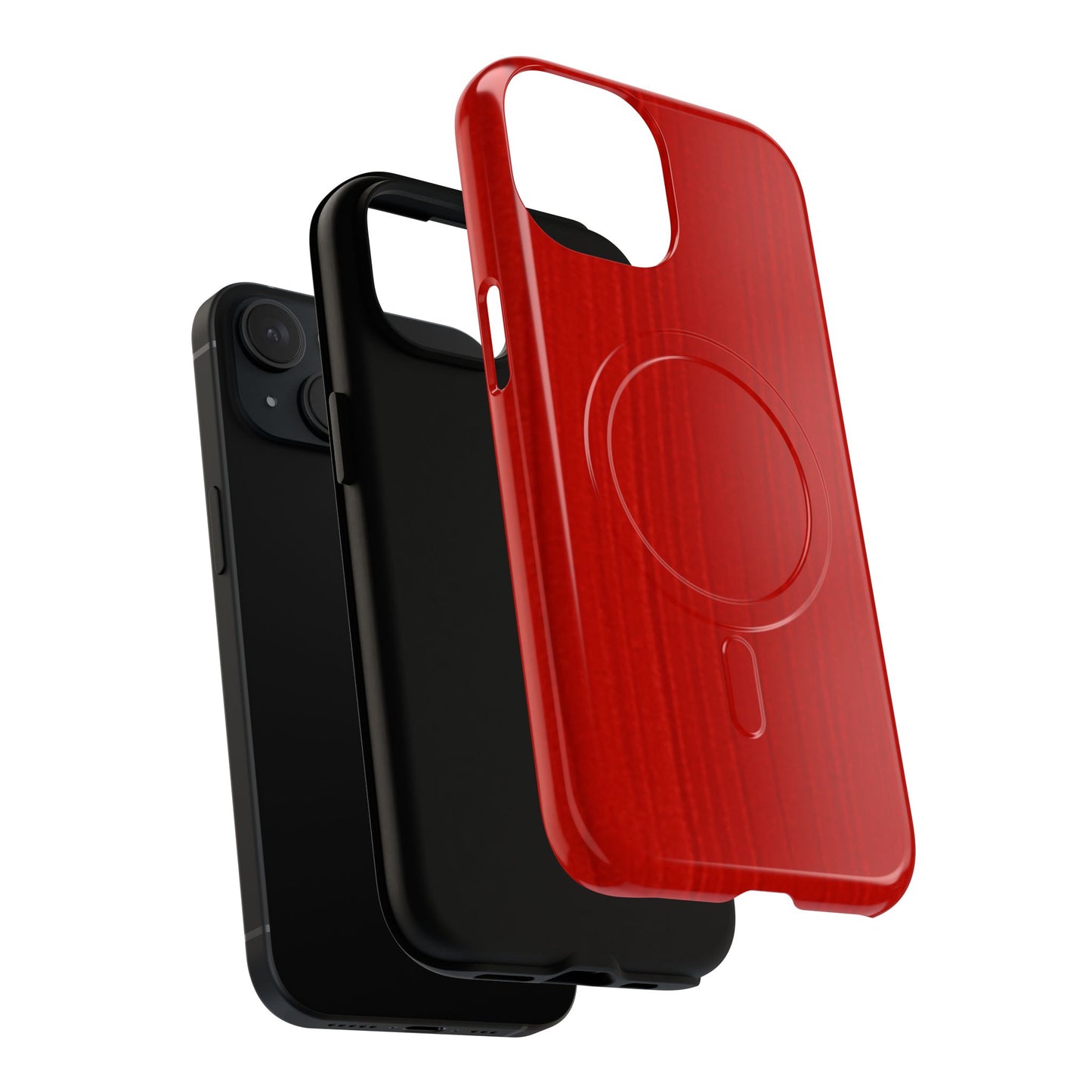 Red Magnetic Phone Case | Tough Magnetic Case, MagSafe Compatible