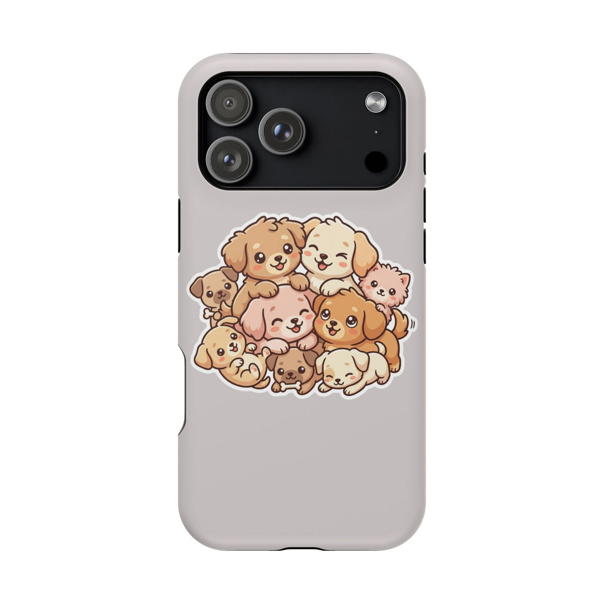 Cute Puppy Pile Magnetic Impact-Resistant Phone Case