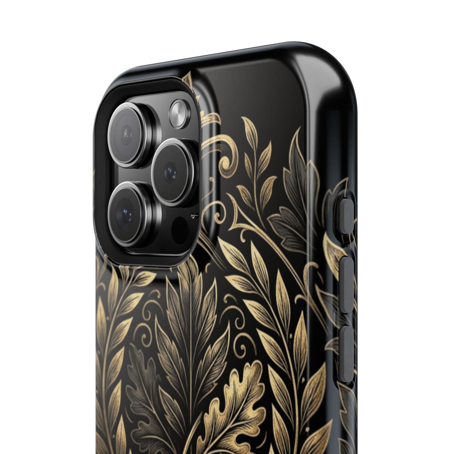 Baroque Gold Leaf Phone Case — Impact-Resistant Protective Cover