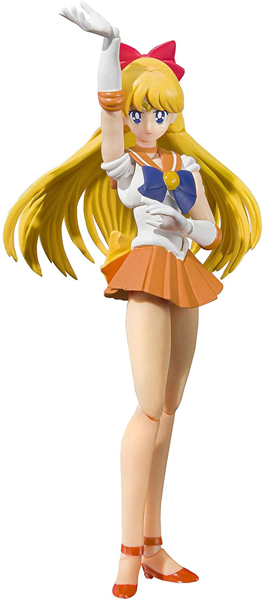 Sailor Venus S.H. Figuarts Animation Color Edition - Bandai Tamashii Nations Pretty Guardian Sailor Moon Action Figure