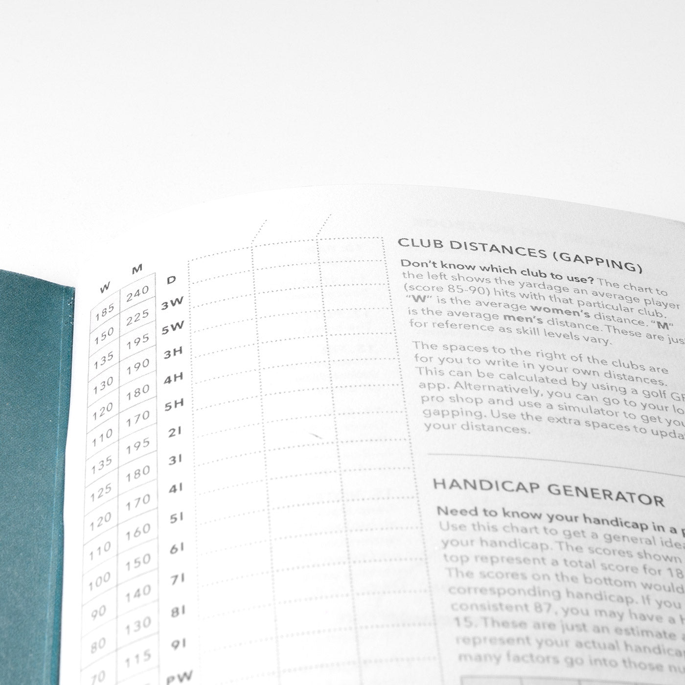 Pocket Golf Log Book | Track Scores & Stats