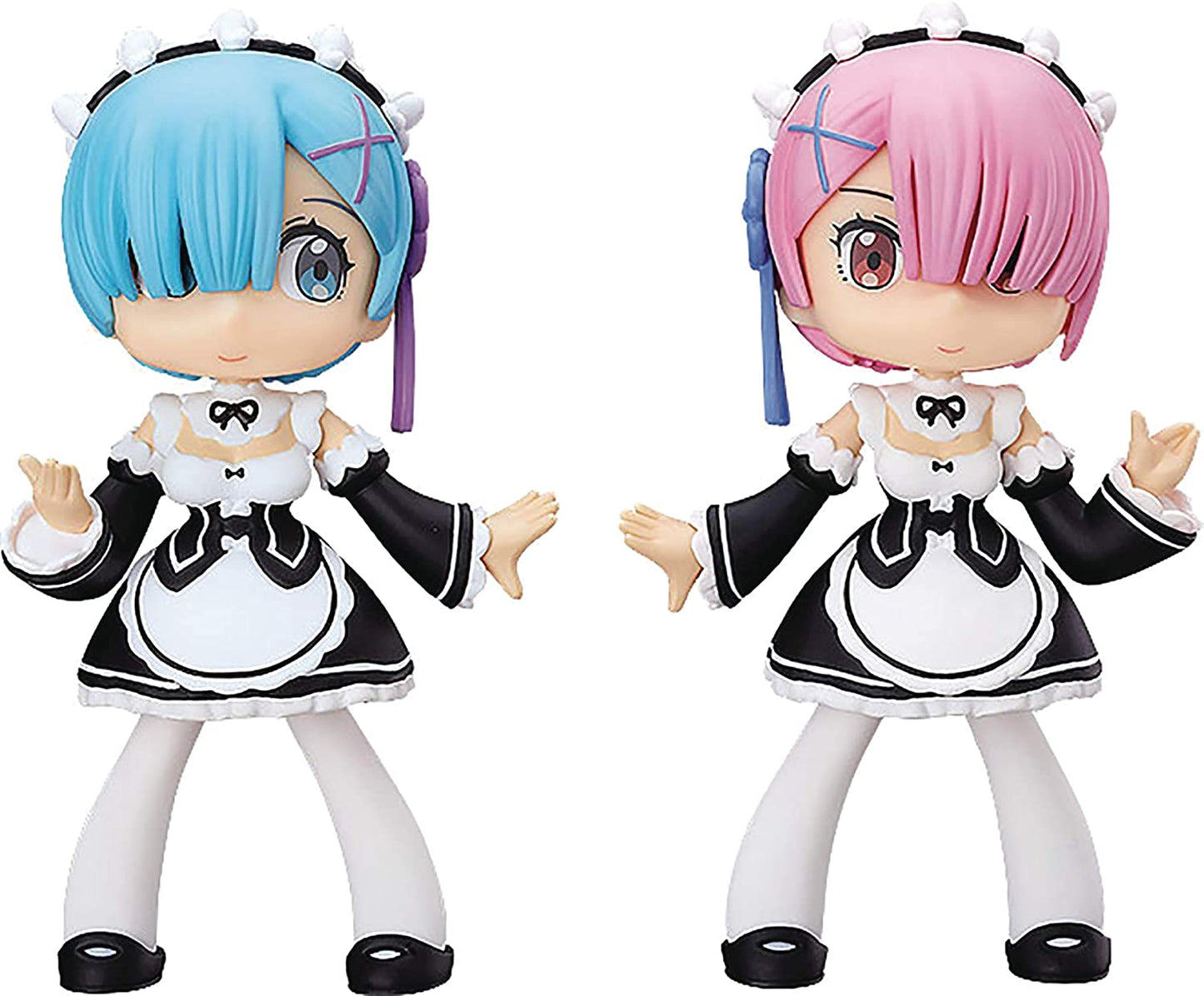Re:Zero Yurumari Rem & Ram Soft Vinyl Figures Set - Fine Clover KADOKAWA