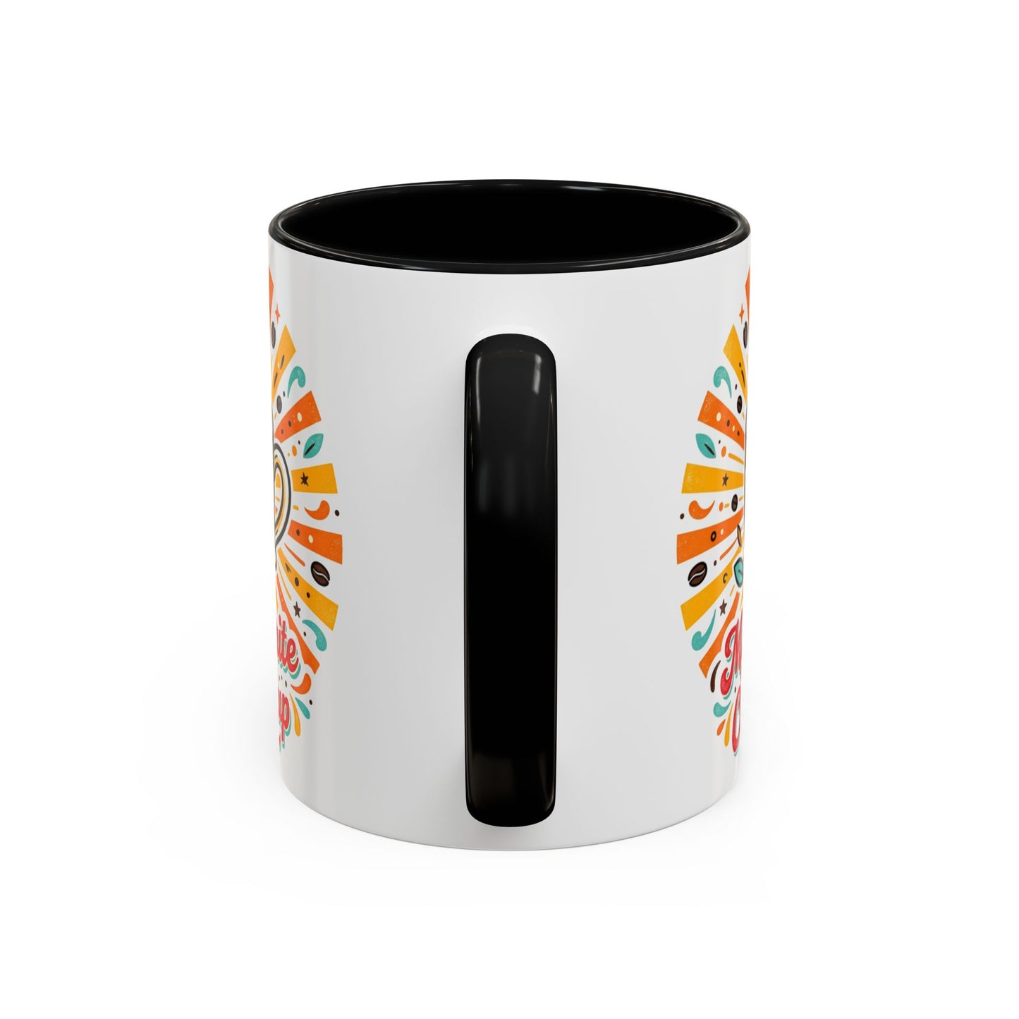 My Favorite Coffee Cup Accent Mug — Colorful Ceramic Coffee Mug (11/15oz)