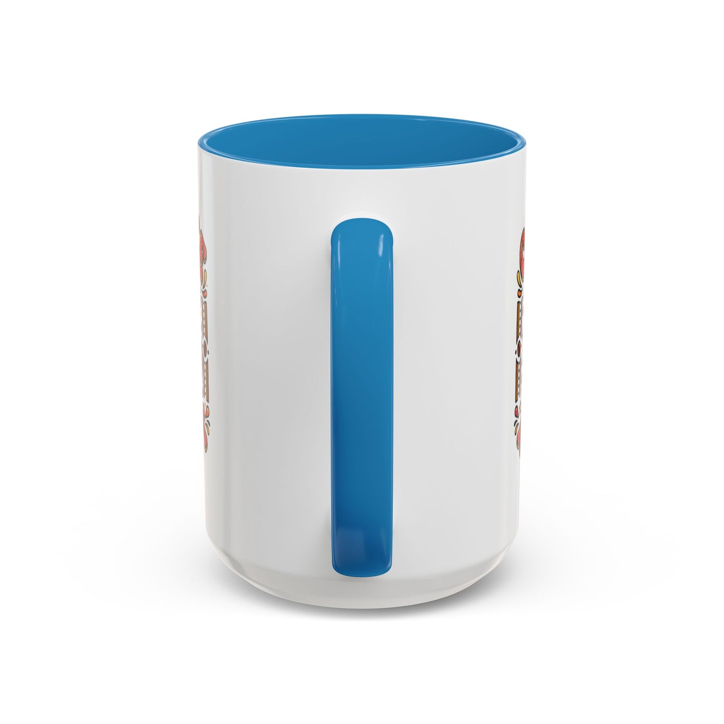 Coffee Addict Accent Mug — "Coffee Power" Retro Coffee Lover Gift (11oz/15oz)