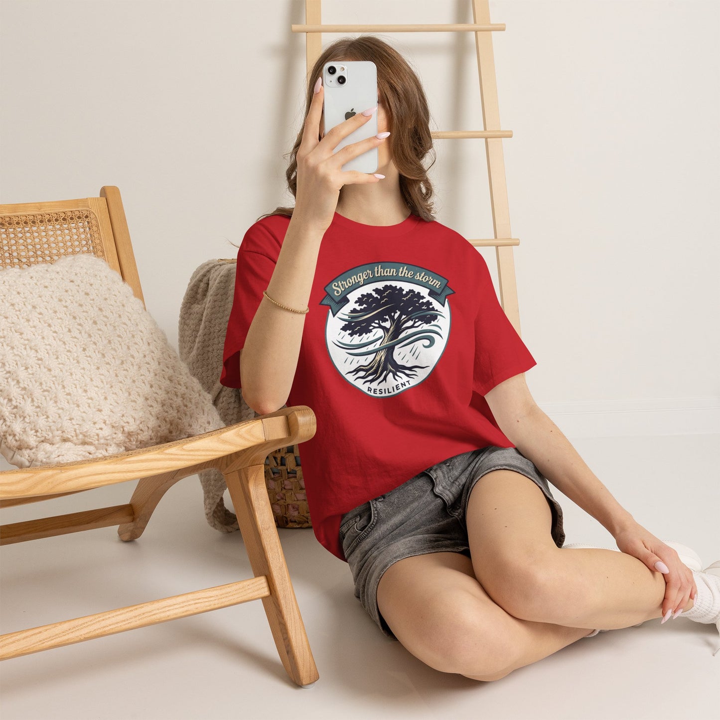 Resilient Tree T‑Shirt — "Stronger Than the Storm" Inspirational Tee