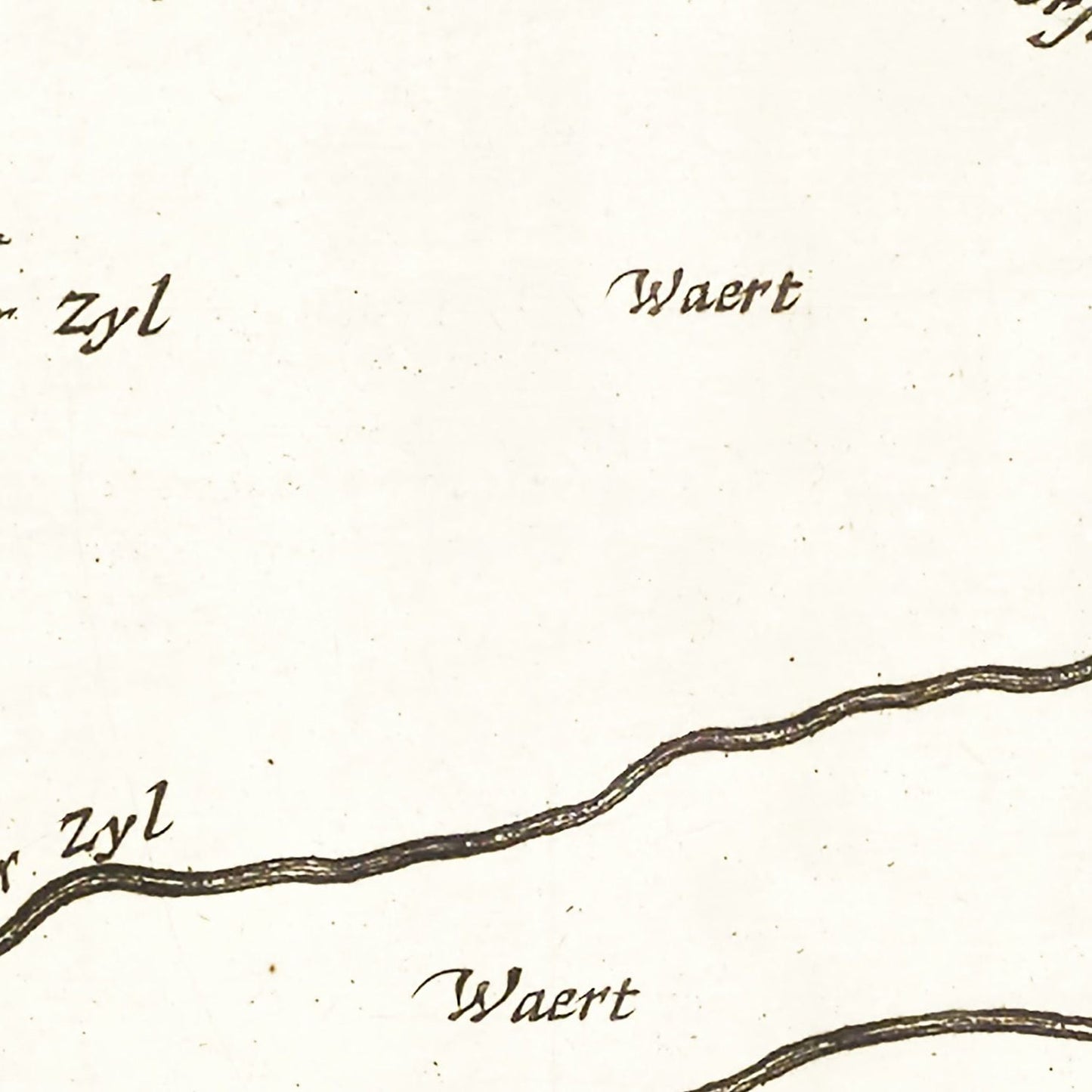 Vintage Map of Koegras, Holland 1665