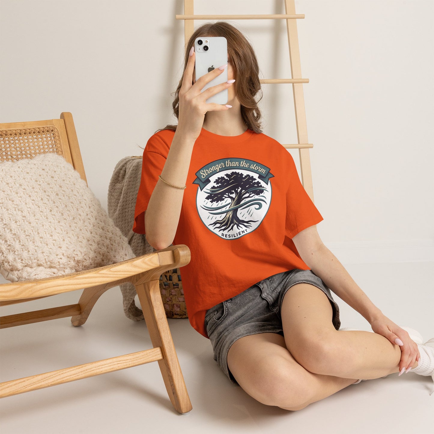 Resilient Tree T‑Shirt — "Stronger Than the Storm" Inspirational Tee