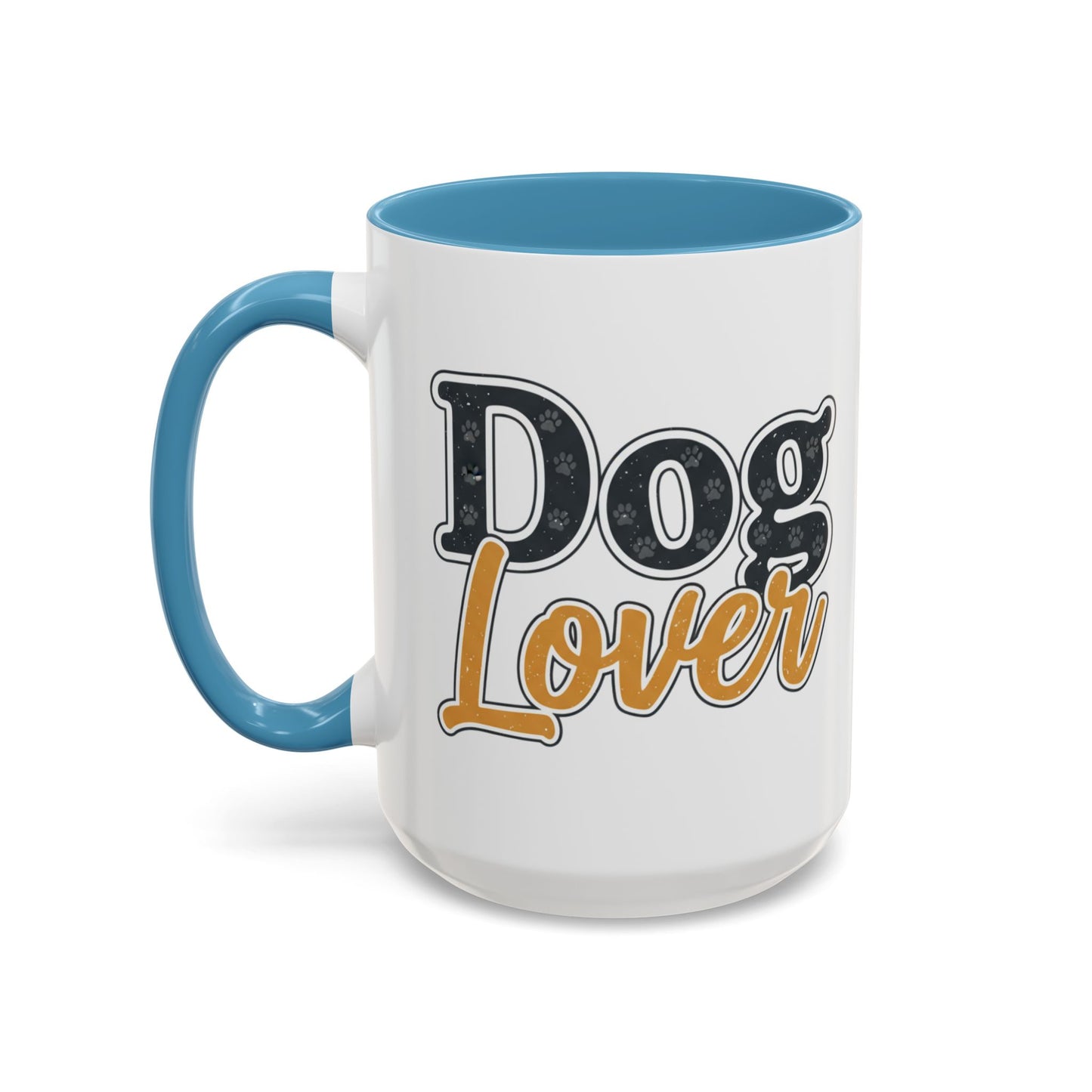 Dog Lover Accent Coffee Mug — 'Dog Lover' 11/15oz Ceramic Mug