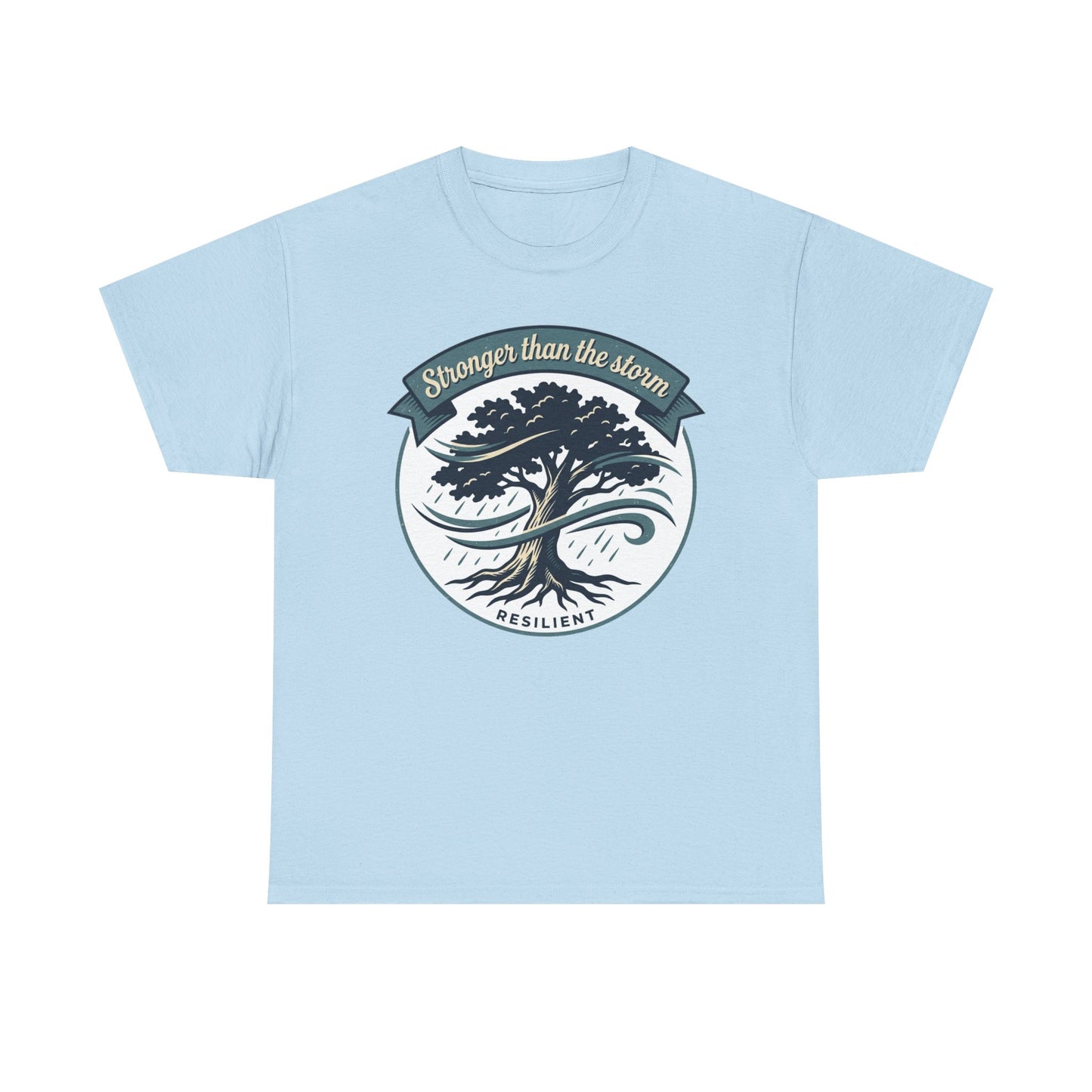Resilient Tree T‑Shirt — "Stronger Than the Storm" Inspirational Tee