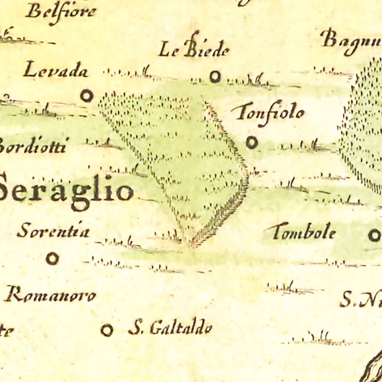 Vintage Map of Mantua, Italy 1665