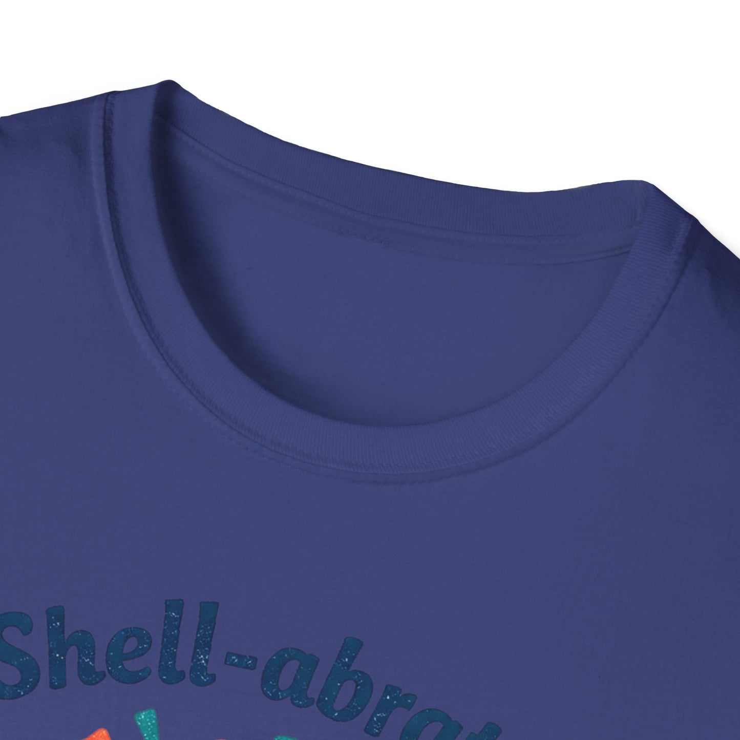 Shell-abrate Happy Seashell T-Shirt — "life's little moments" Cute Beach Graphic Tee