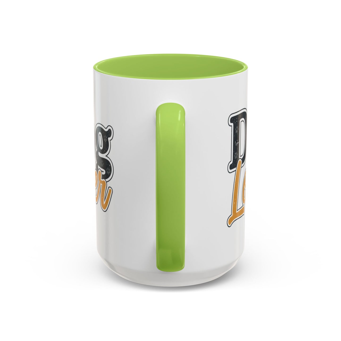 Dog Lover Accent Coffee Mug — 'Dog Lover' 11/15oz Ceramic Mug